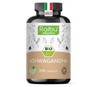 Ashwagandha Bio 2400 mg Dose Giornaliera 270 Capsule Alto dosaggio Radice di