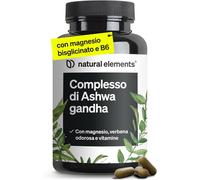 Ashwagandha KSM-66, 120 Capsule, Completo Con Magnesio Bisglicinato, Vitamine B6