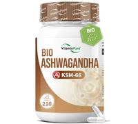 Ashwagandha KSM-66 BIO per Benessere Fisico e Mentale, 210 capsule, VitaminPure®