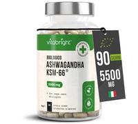Ashwagandha KSM-66 Capsule Bio 5500 mg Derivato Da 550 mg Di Estratto