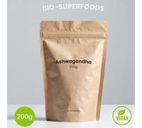 Ashwagandha Pura Polvere Stress Riposo Sonno Alta Qualità Withania Somnifer 200g