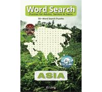 Asia Word Search Book: Travel the World with Easy to Read Print. Great for Gifts, Leisure Time, Travel and more. 6x9 inches, 110 pages.