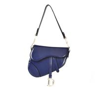 ASIAD Borsa da sella in pelle PU Borsa da sella donna femminile a tracolla larga Messenger Cross Body,Blu