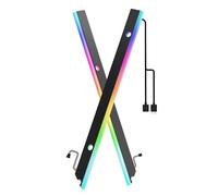 AsiaHorse ARGB barra luminosa per scheda madre,Led Strip PC con 30 LED Indirizzabili,Illuminazione PC RGB con 5V 3Pin per scheda madre Aura Sync,Striscia RGB per scheda madre PC compatibile con M-ATX