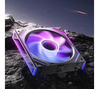 AsiaHorse DAWN Pro RGB, ventola per PC 120 mm, ventola per PC ARGB Daisy Chain [Infinity Mirror] [HDB] 71 CFM/1850 RPM/2.6MMH2O 4 pin PWN & 5V 3Pin ARGB per Asus Aura ASRock GIGABYTE MSI