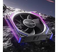 AsiaHorse DAWN RGB - Ventola per PC, 120 mm, alloggiamento inverso, ARGB Daisy Chain PC [Infinity Mirror] [HDB] 71 CFM/1850 RPM/2.6MMH2O 4 pin PWN e 5 V 3 pin ARGB per Asus Aura ASRock GIGABYTE MSI