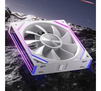 AsiaHorse DAWN RGB, ventola per PC da 120 mm, ventola ARGB Daisy Chain PC [Infinity Mirror] [HDB] 71 CFM/1850 RPM/2.6MMH2O 4 pin PWN & 5V 3Pin ARGB per Asus Aura ASRock GIGABYTE MSI