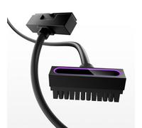 AsiaHorse Hydrus 24-Pin ATX Cavo di prolunga, PSU Motherboard Power Cable, 18AWG Sleeved 5V 3-Pin ARGB Sync - Nero