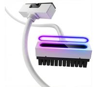 AsiaHorse Hydrus 24-Pin ATX Cavo di prolunga, PSU Motherboard Power Cable, 18AWG Sleeved 5V 3-Pin ARGB Sync - Bianco