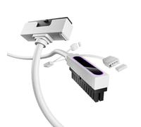 AsiaHorse Hydrus 24Pin PSU Cavo di prolunga R, PC 24 Pin Sleeved Cable per 24 Pin ATX [18AWG] Alimentatore di rete 5 V 3 Pin ARGB SYNC HYDRUS-24PIN-WHITE-L-30 cm