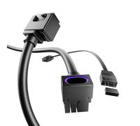 AsiaHorse Hydrus 8 Pin PSU Cavo prolunga, Cavo con manicotto PC 8 Pin per GPU[18AWG] Estensioni cavo alimentatore, 5V 3Pin ARGB SYNC per Asus Aura, ASRock e altro