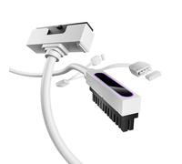 AsiaHorse Hydrus - Cavo di prolunga PSU a 24 pin, 24 pin per cavo ATX a 24 pin [18AWG], 5 V 3 pin ARGB SYNC HYDRUS-24PIN-WHITE-T-30 cm