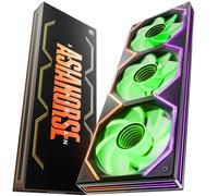 AsiaHorse Matrix Pro - Ventola per case PC da 360 mm, ventola per radiatore integrata 3 in 1 ARGB PWM con 88 LED, 2000 giri/min, 5 V sincronizzazione a 3 pin, illuminazione a 3 zone, flusso d'aria