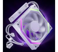 AsiaHorse Nyota Pro ventilatore Reverse Blade 120 mm, ventilatore PC 120 mm Daisy Chain, aspirazione (intake) sul pavimento/laterale, ARGB PWM 2000 giri/min, ventilatore silenzioso per case, bianco, 1