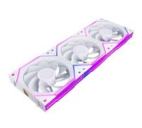 AsiaHorse NyotaUltra RGB, ventola per PC 120 mm, 3 pezzi, ARGB Daisy Chain PC Ventola [Infinity Mirror] [HDB] 58.5 CFM/2000 RPM/2.07MMH2O 4 Pin PWN & 5V 3Pin ARGB per Asus Aura MSI