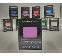 ASIAMED KINESIOLOGY Nastro per taping neuromuscolare 5 cm x 5 mt puro cotone resistente all’acqua adesivo acrilico viola 1 pz