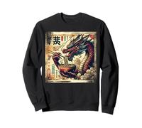 Asian Graphics, Ramen Dragon Anime Vintage Japanese Poster Felpa