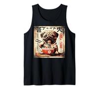 Asian Graphics, Ramen Pug Dog Anime Vintage Japanese Poster Canotta