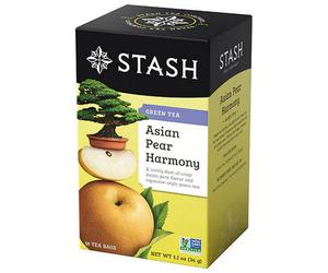 Asiatico Pera Harmony Tè Verde 18 Contare By Stash Tea