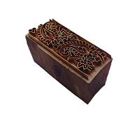 Asiatico Stampa Blocchi Ottone Bordo Forma Argilla Legno Timbri