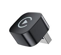 ASICPLB Adattatore Carplay Wireless per Nissan Qashqai 2016 2017 2018 2019, 2-in-1 CarPlay Wireless Adapter Bluetooth, Converte CarPlay Cablato in Wireless, Plug And Play,A Black