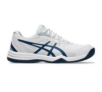 ASICS 1041A335-103 Court Slide 3 Uomo, White/MAKO Blue EU 37.5