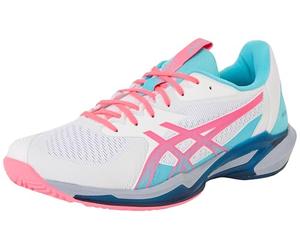 Asics 1041A496-100 Solution Speed FF 3 Padel Uomo, White/Hot Pink EU 44