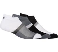ASICS 3ppk Color Block Ankle Sock Performance Black Unisex Size I