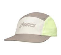 ASICS 5 Panel Cap Taupe Grey / Mineral Beige / Huddle Yellow Unisex Size OS