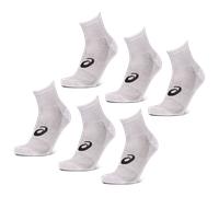 ASICS Aeg 6 Pack Quarter Sock Brilliant White Unisex Size M