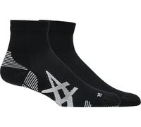 ASICS Aeg 2 Pack Cushioned Run Quarter Sock Performance Black / Performance Black Unisex Size S