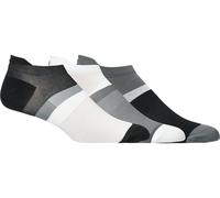 ASICS Aeg 3 Pack Color Block Low Cut Sock Performance Black / Brilliant White Unisex Size L