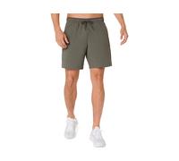 ASICS Comfort Core Stretch Woven 7in Short Truffle Grey Male Size L