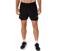 ASICS Core 2in1 5in Pantaloncini da corsa Uomini - nero, nero
