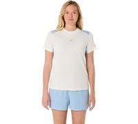 Maglietta Donna Asics Padel Court Short Sleeve - cream/stone wash - Multicolore (XS)
