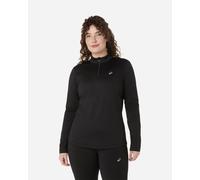 Asics core donna nero termico 1 2 zip top