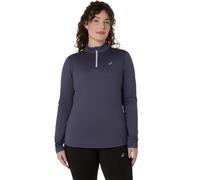 ASICS Core Winter 1/2 Zip Camicia Da Corsa Donna-Grigio-blu