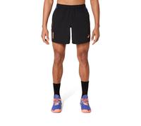 Pantaloncini da tennis da uomo Asics Padel Court 7in - black/dark cobalt - Nero (S)