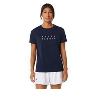 Asics Court Graphic Tee 2042a259 Da Donna XS Blu