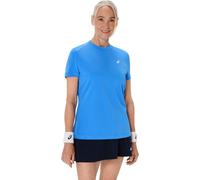 Maglietta Donna Asics Court Short Sleeve - Blu (S)