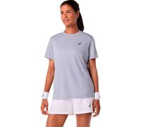 Maglietta Donna Asics Court Short Sleeve - grey blue - Blu (XS)