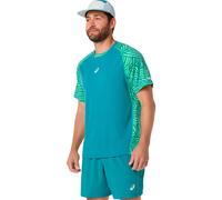 ASICS Scopri il Tuo Alleato per il Padel La maglietta PADEL COURT AOP SS TOP di ASICS è l'abbigliamento ideale per ogni appassionato di padel. Progettata per offrire un comfort eccezionale, è realizza