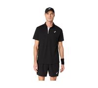 ASICS Court Polo Performance Black Male Size XS