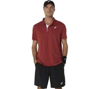 Asics Court Pro M - polo - uomo S Dark Red man Recycled Polyester