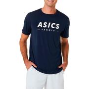 Asics Court Tennis Graphic Tee 2041a259 Da Uomo M Blu