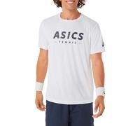 Asics Court Tennis Graphic Tee 2041a259 Da Uomo XXL Bianco