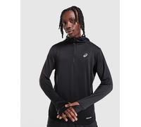 ASICS Felpa con Cappuccio 1/4 Zip Road Winter, nero L