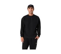 ASICS Fleece Crew - Neck Top Relaxed Performance Black Male Size XS