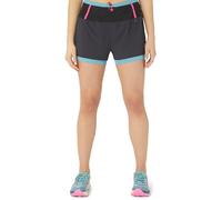 Asics Fujitrail 2-n-1 Short Performance Black/gris Blue Taglia: XL | Pantaloncini Sportivi Outlet | Donna | Blu