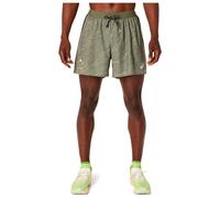 Asics - Fujitrail All Over Print 5'' Short - Pantaloncini da running M marrone